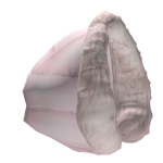 Baby Pink puffer fur hood