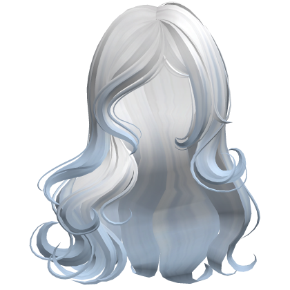 ♡ Silky Long Ethereal Waves (White & Blue) Roblox item
