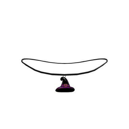 witch hat pendant halloween necklace