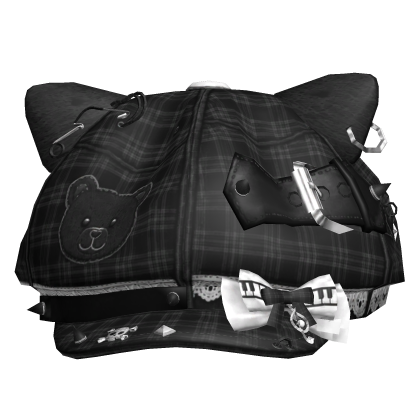 Black Kawaii Piano Beret Roblox item