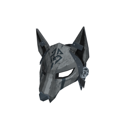 Viking Wolf Mask - Frost Grey