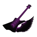 Winged Rose Rebellion Guitar 🍇 [PBR]