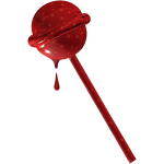 (CODE= 6638 ) Red Mini Hearts lollipop