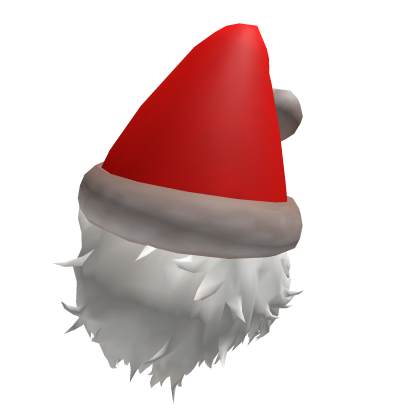 Christmas Santa Hat W/ White Hair Roblox item