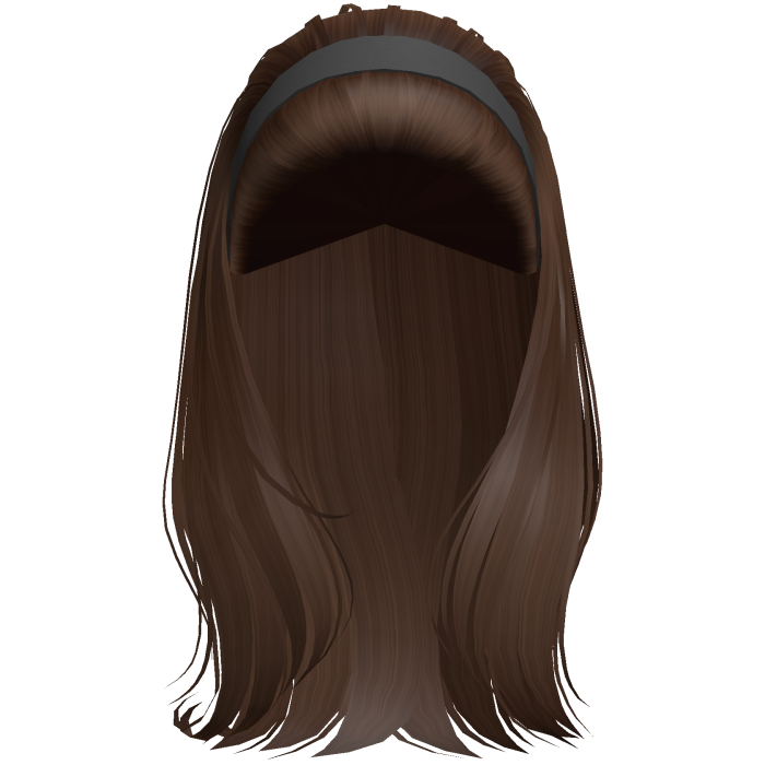 1995 bouffant preppy headband hair (brown)