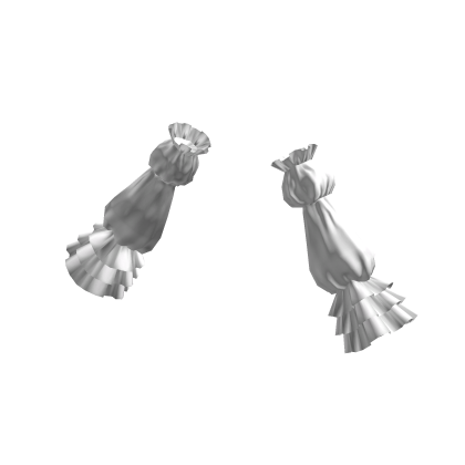 Ruffle Puffy Long Arm Sleeves White