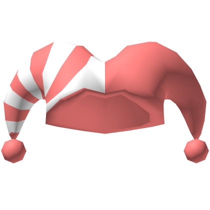 Halloween White and Red Jester Cap