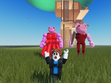 SURVIVE THE BUFF PIGGY THE KILLER!! 