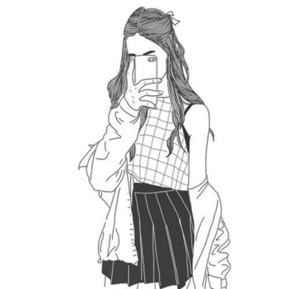 Girl Outline Roblox decal