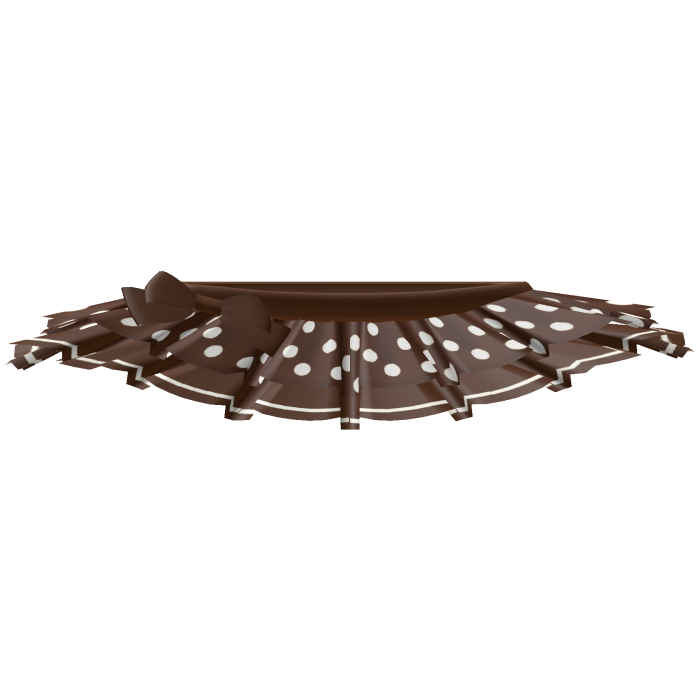 🐻 cute brown polkadot tutu skirt tweencore kawaii
