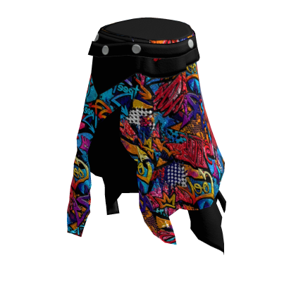 iBLOX - Colorful Graffiti Layered Skirt