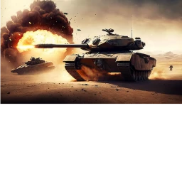 Tank fight icon