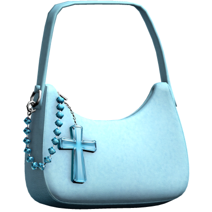 Designer Shoulder Bag with Jesus Cross Charm thumbnail