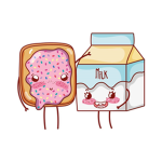 Leche con pan uwu