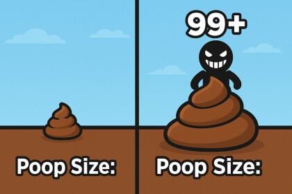 Small stool or very large stool 99+💩