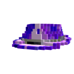 8-bit Purple Sparkle Fedora