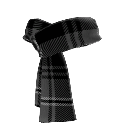 Black Plaid Scarf
