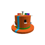 Orange Obby Top Hat
