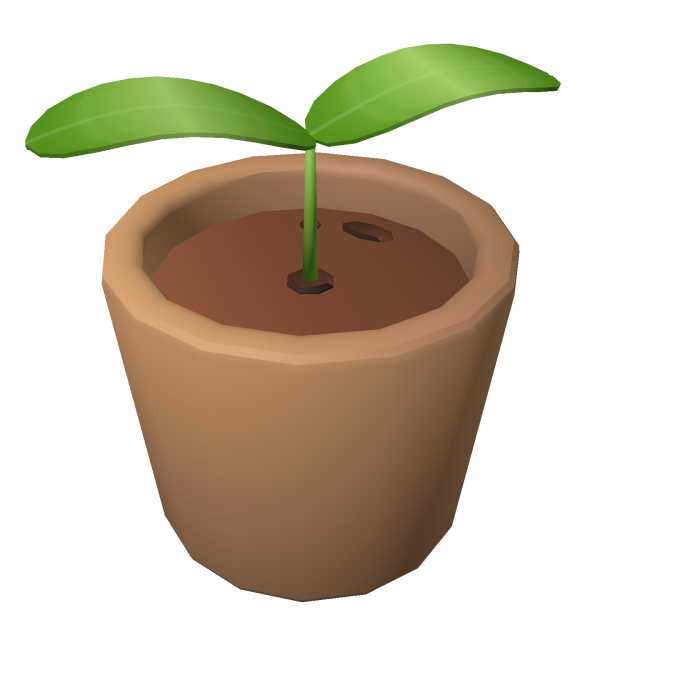 Tiny Growing Sprout Pot