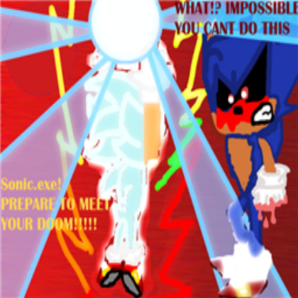 Hyper Sonic Vs Sonic Exe Roblox decal