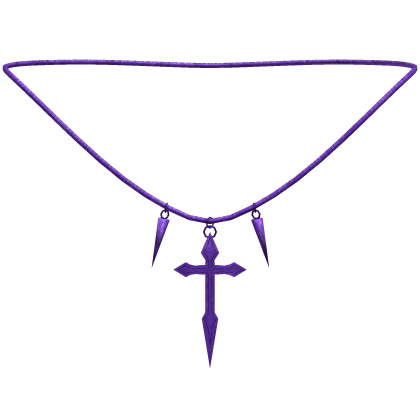 purple vampire hunter cross chain Roblox item