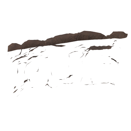 Realistic desert mountain