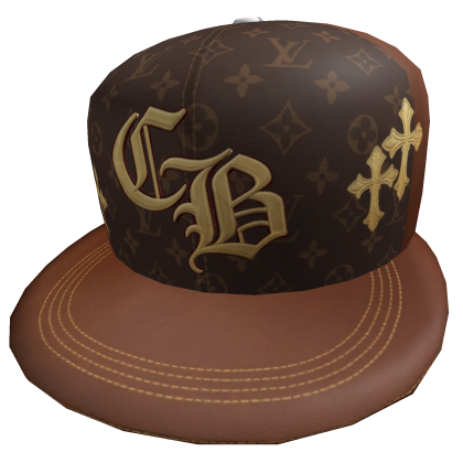 LV Designer Chrome Gangster Tilted Hat