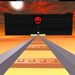 Ride into Bowsers castle in a cart.