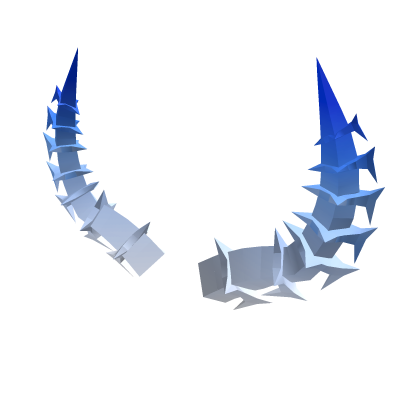White Blue Stormbreak Horns Addon