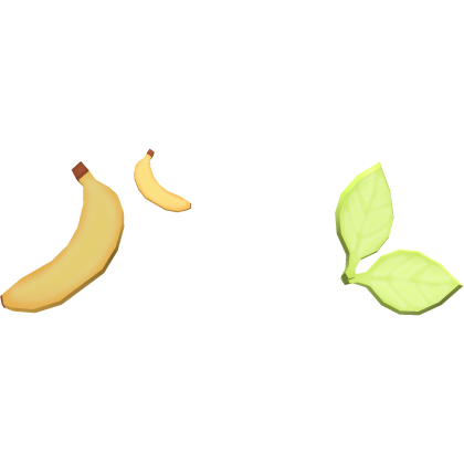🍌🐵🍃 cute lala monkey banana leaf hair clips