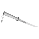 Silver Lightning Oni Samurai Katana