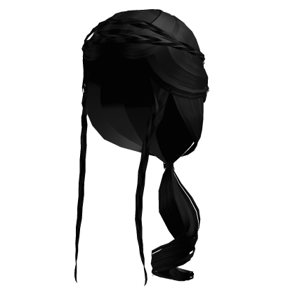 Black Artemis Braided Princess Hair Roblox item
