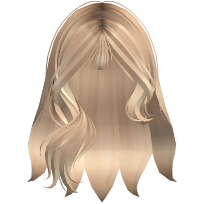 Soft Champagne Blonde Wavy Hair