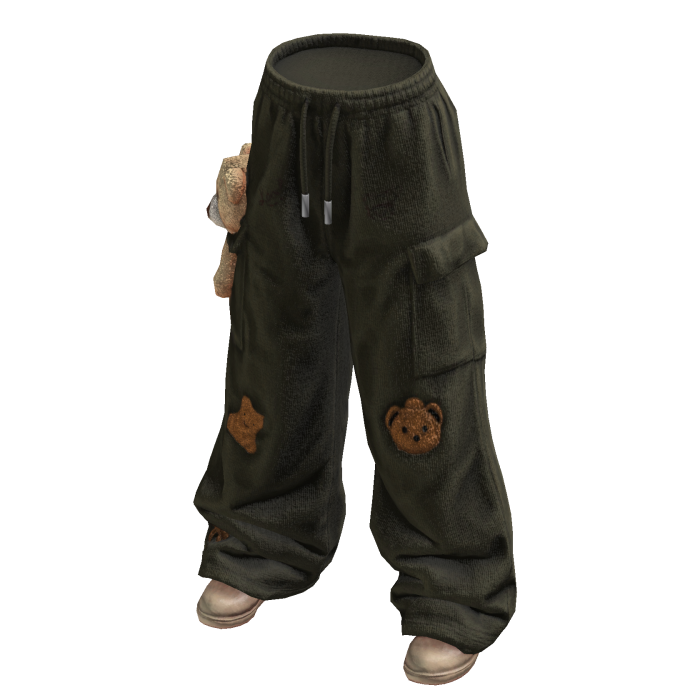 Teddy Cargo Pants w/Boots (Green)