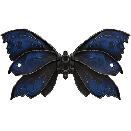Navy Gothic Butterfly Wings