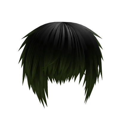 Black nd Green Emo Hair Roblox item