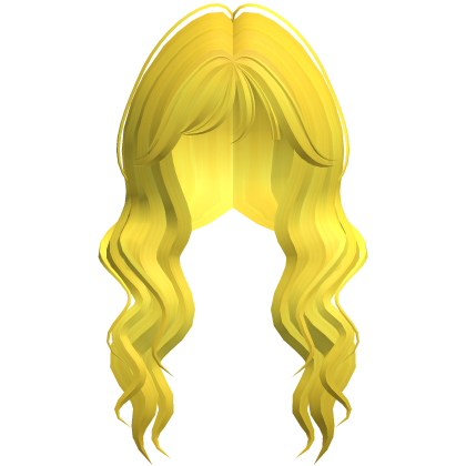 Soft Wavy Hair w/ Side Bangs (Yellow)