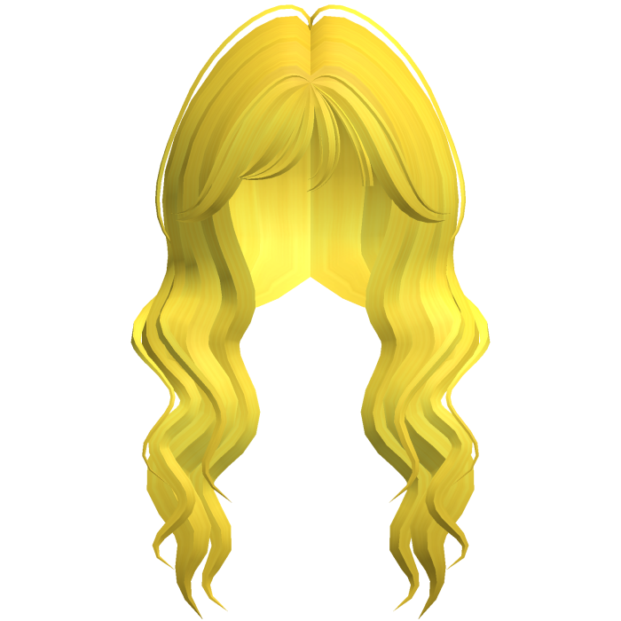 Soft Wavy Hair w/ Side Bangs (Yellow)