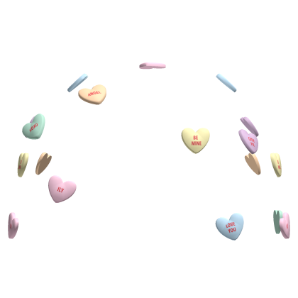 ♡ cute colorful sweetheart candy clips valentines