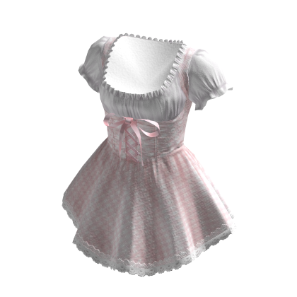 🍀Kawaii Lace Dress (Pink)