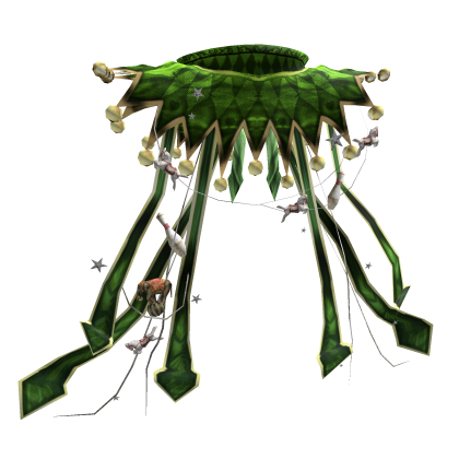 Circus Jesters Capelet Cape With Props Green Roblox item