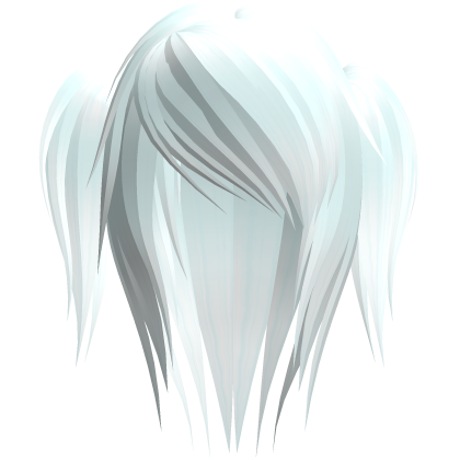 pastel blue moe emo scene hair w pigtails