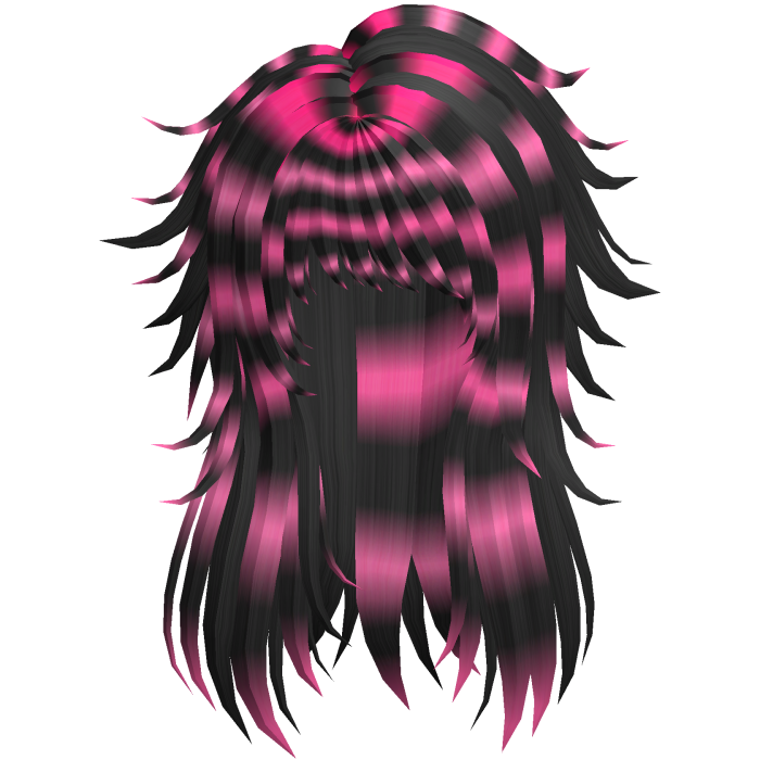 Scene Spiky Emo Hair - Pink Black
