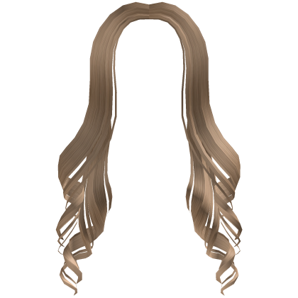 Blonde Long Front Curled Hair Roblox item