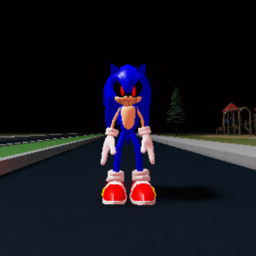 A "Survive Sonic.exe in city" game