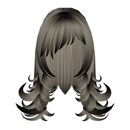 Blonde and Dark Emo Straight Messy Hair Roblox item