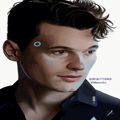 Detroit Become Human Connor fan art Roblox decal