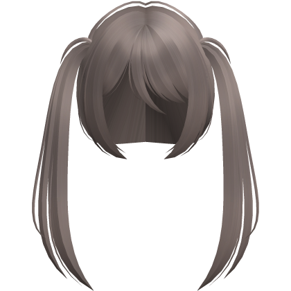 moe vkei emo wispy ponytails long ash brown