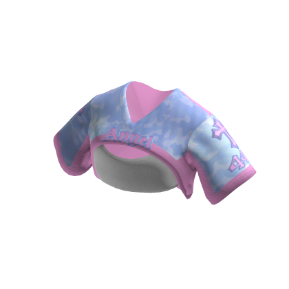 Baby Blue Camo Angel Cropped Jersey