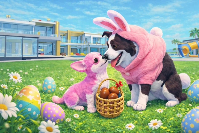 FREE Easter Dogs